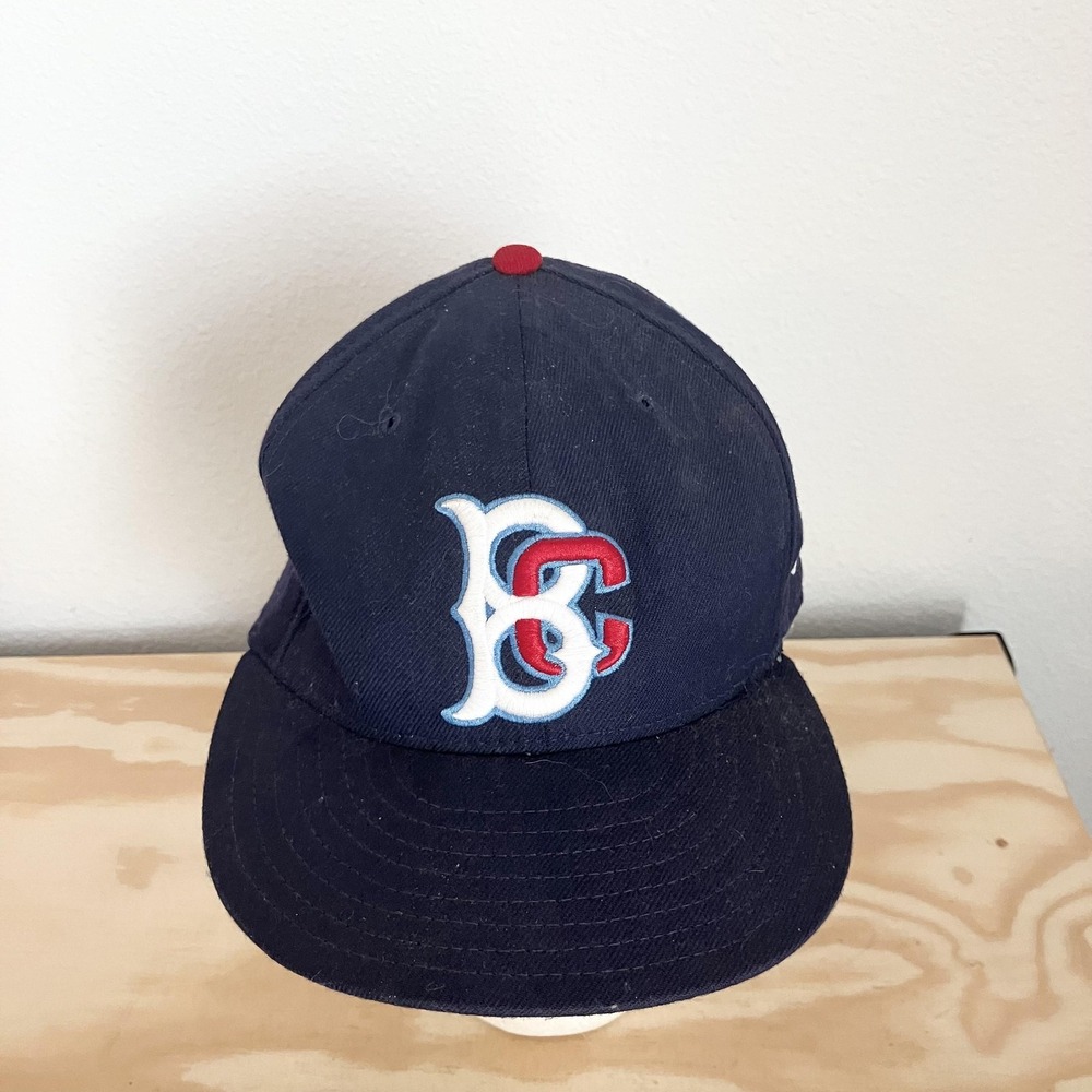 Brooklyn Cyclones Hat Cap Fitted Mens 7 1/2 Blue 59FIFTY New Era Wool USA